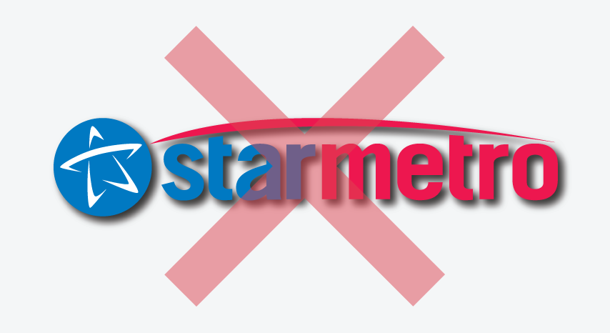 Do not add starmetro drop shadows.